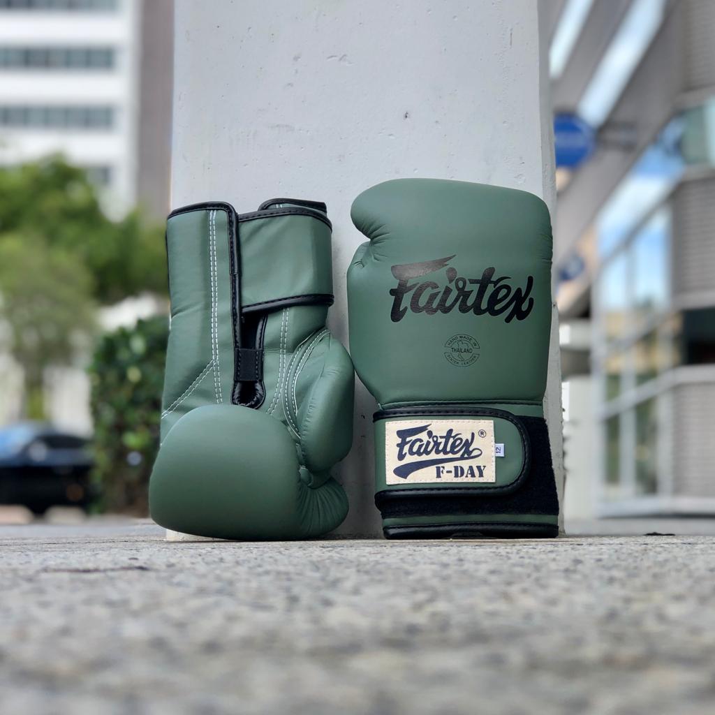 FAIRTEX GLOVES F-DAY THAI MILITARY GREEN VELCRO