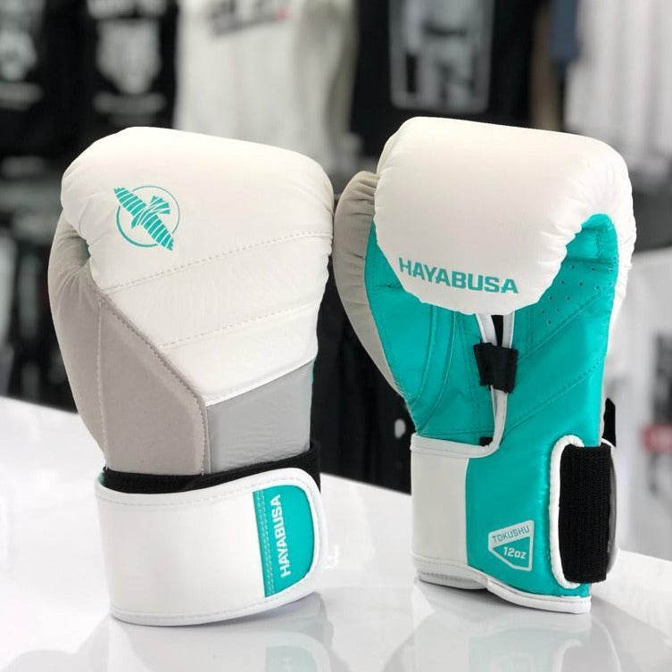 Hayabusa 14oz boxing gloves deals (teal)