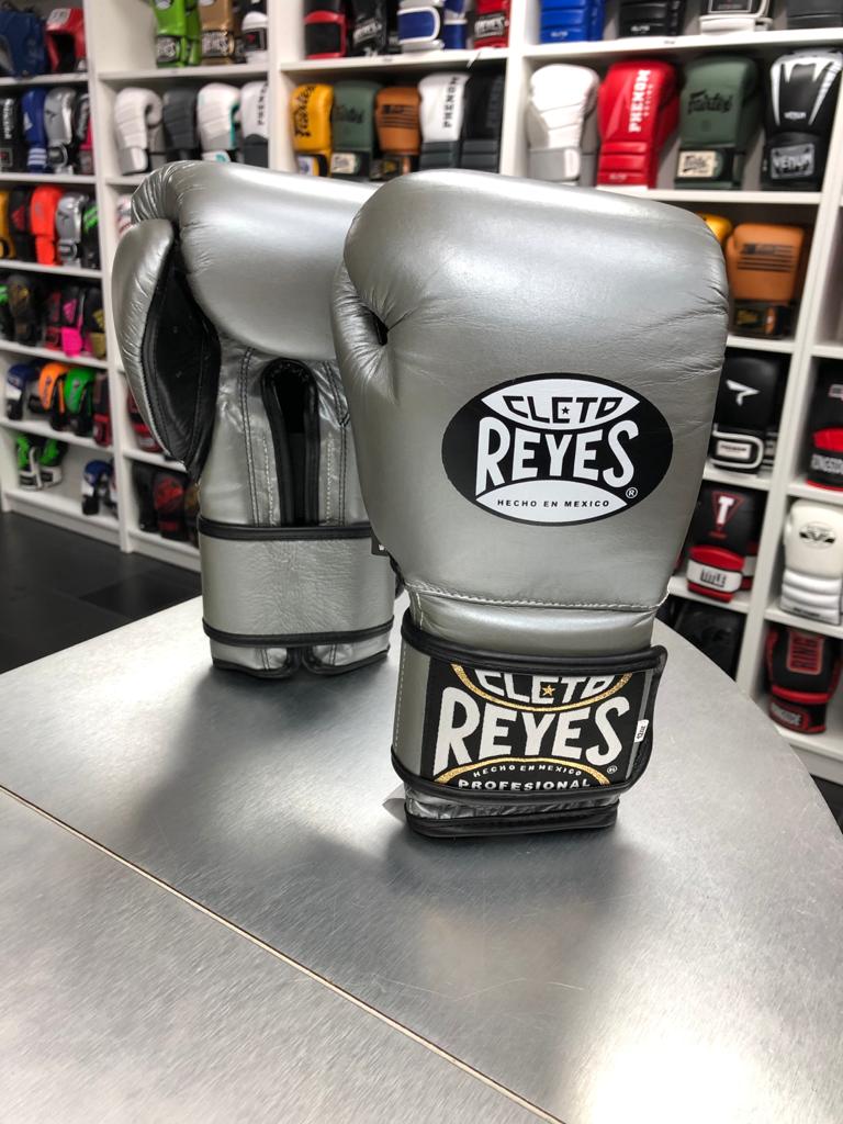 CLETO REYES GLOVES VELCRO PLATNIUM SILVER