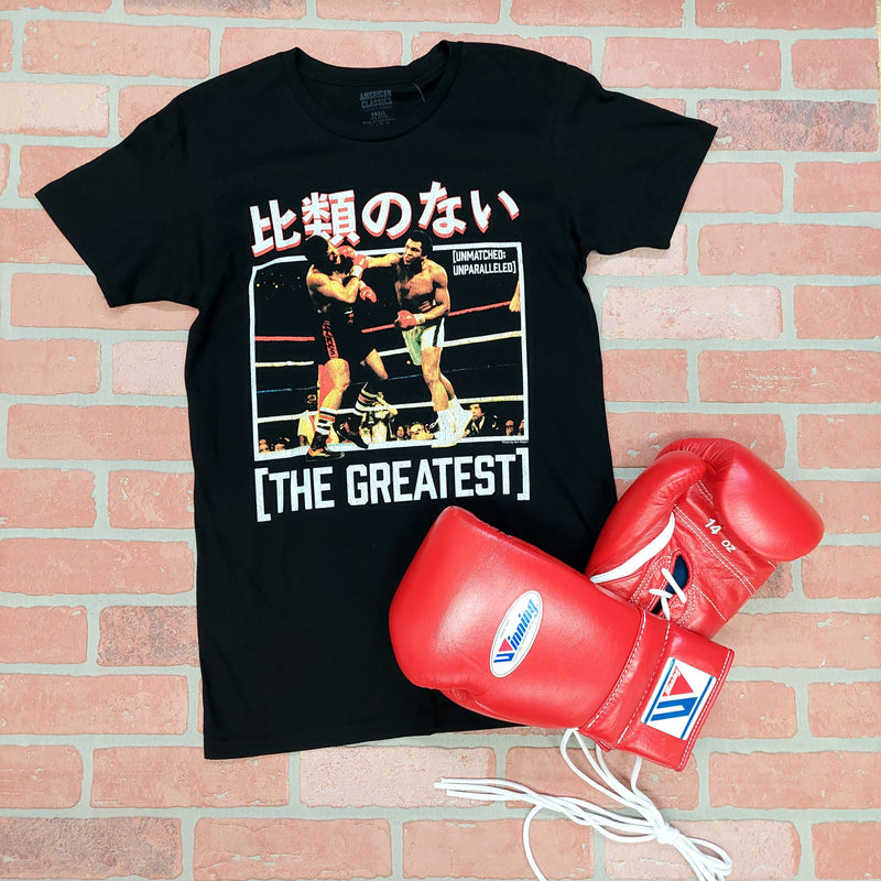 MUHAMMAD ALI SHIRT UNPARALLELED KANJI BLACK