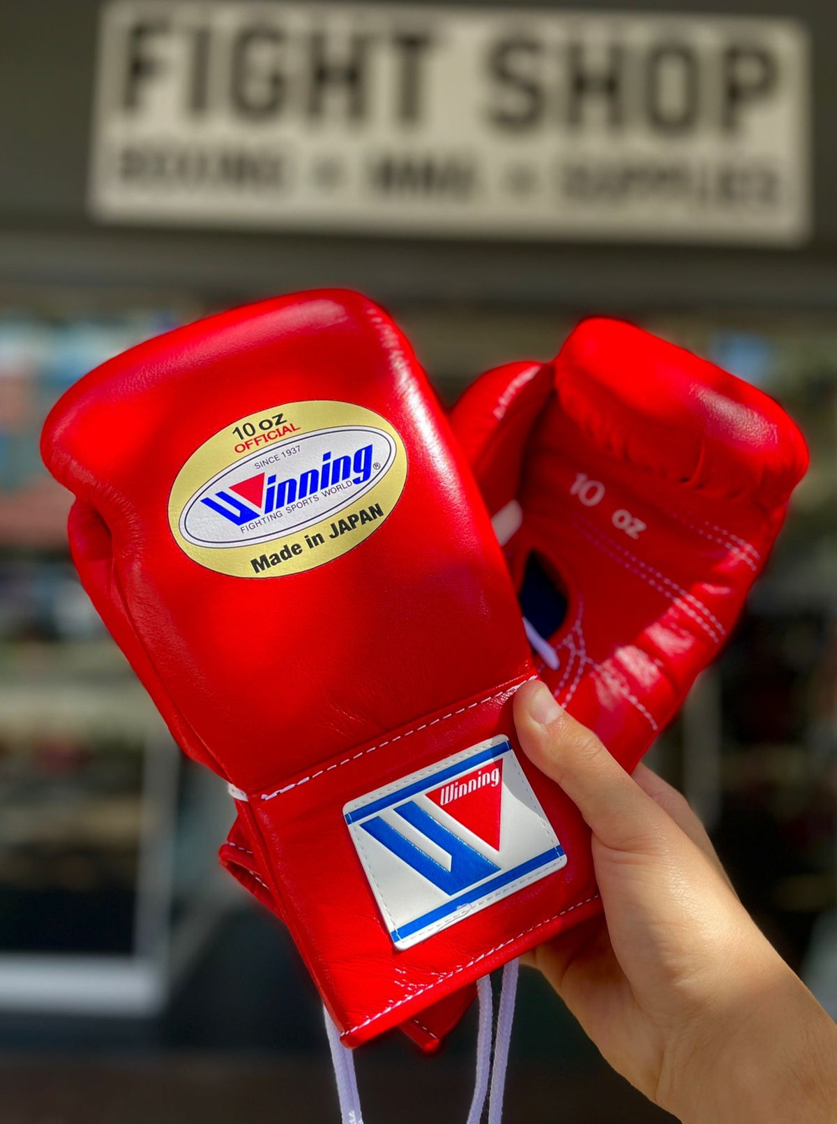 WINNING FIGHT GLOVES PRO LACE RED