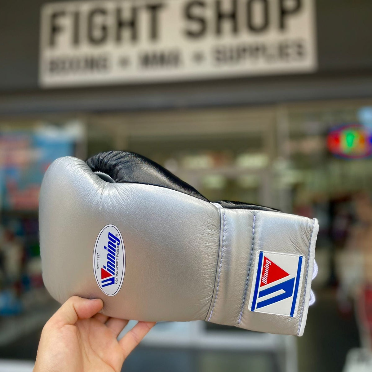 Silver winning gloves