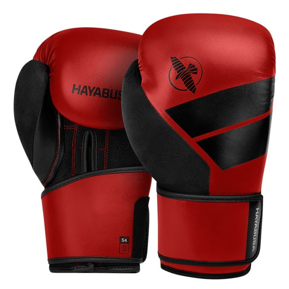 HAYABUSA GLOVES S4 BOXING GLOVES RED/BLACK