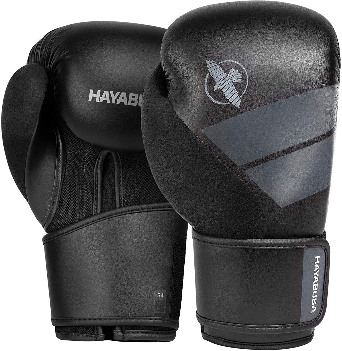 HAYABUSA GLOVES S4 BOXING GLOVES - BLACK/GREY