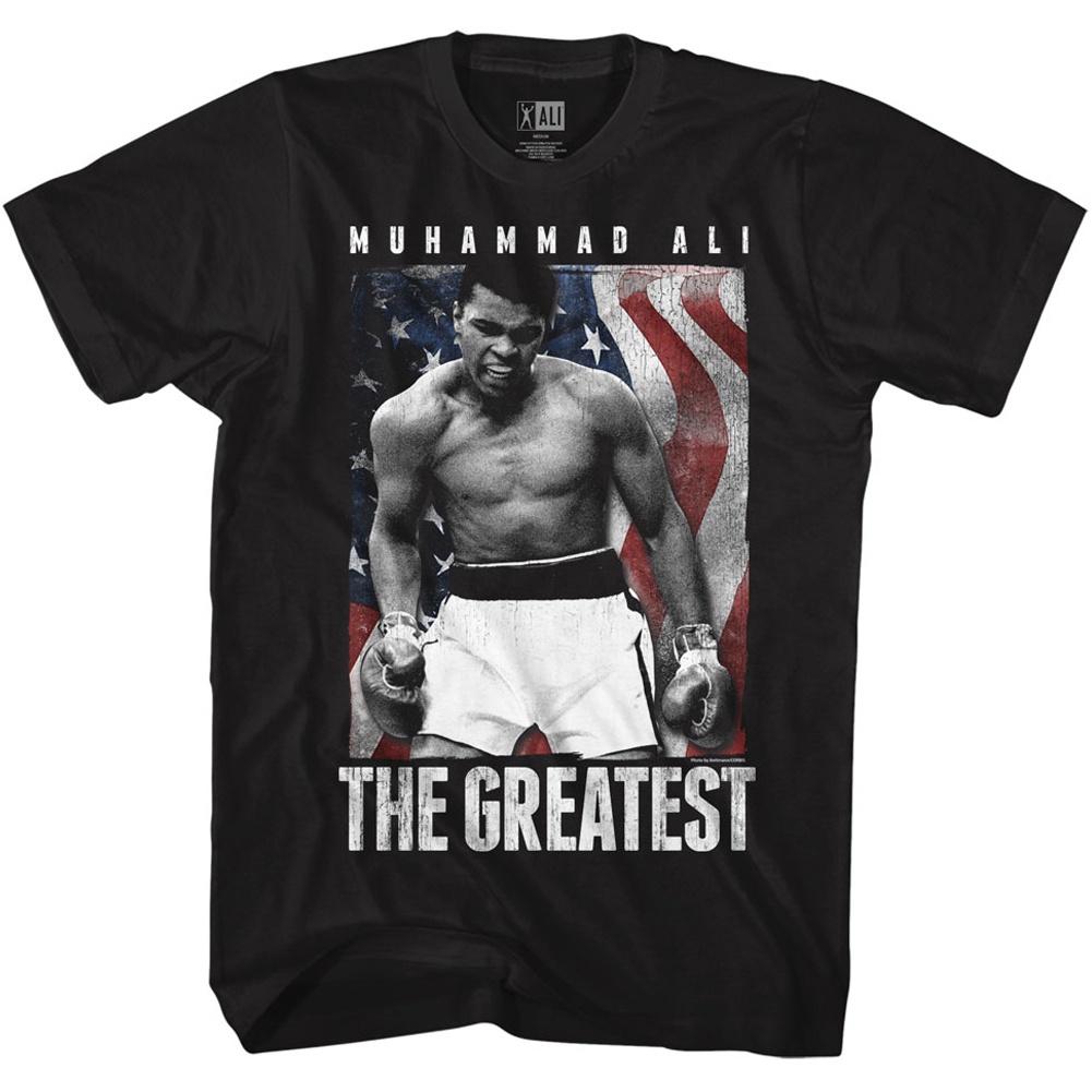 MUHAMMAD ALI SHIRT USA THE GREATEST BLACK - MSM FIGHT SHOPMUHAMMAD ALI