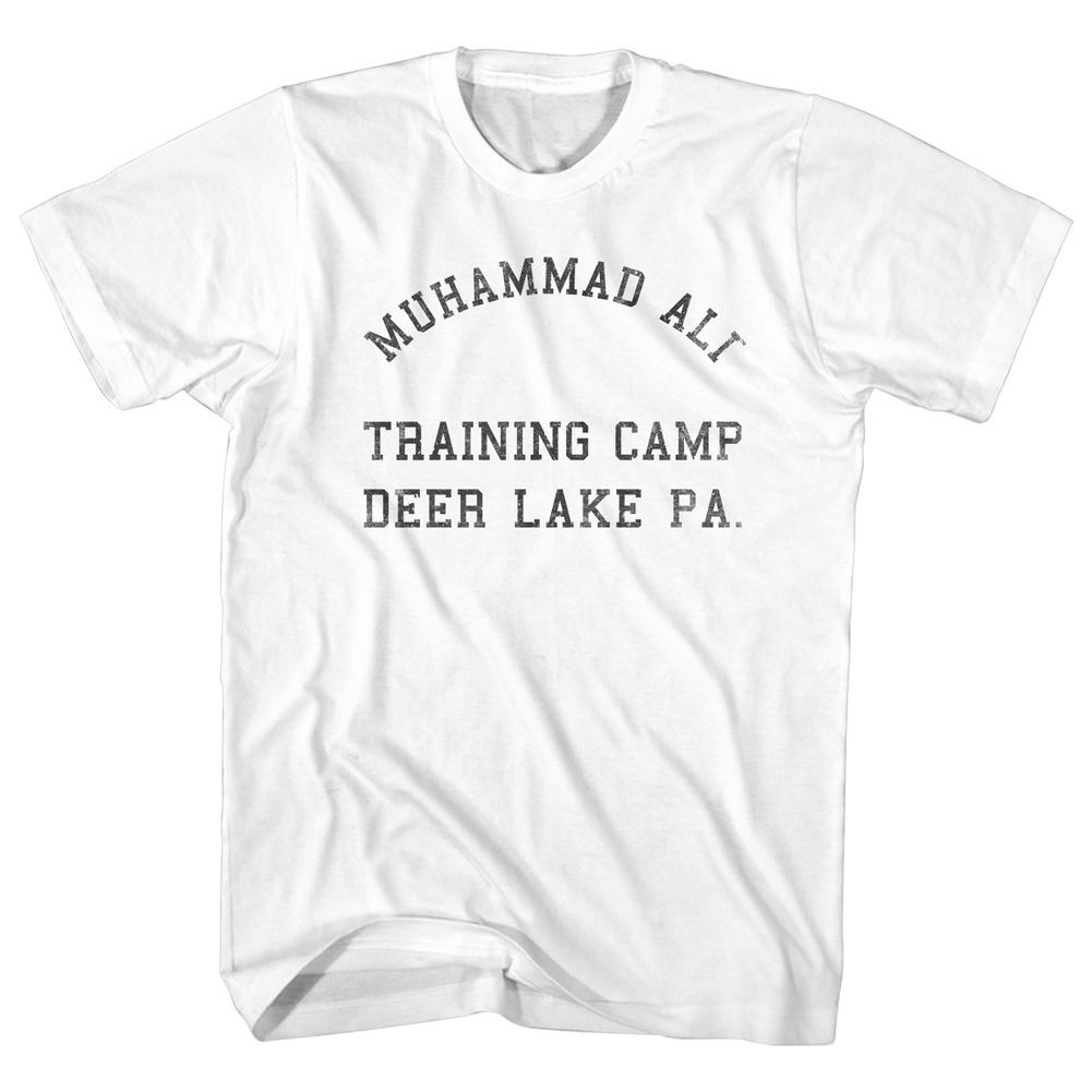 MUHAMMAD ALI SHIRTS TRAINING CAMP DEER LAKE WHITE - MSM FIGHT SHOPMUHAMMAD ALI