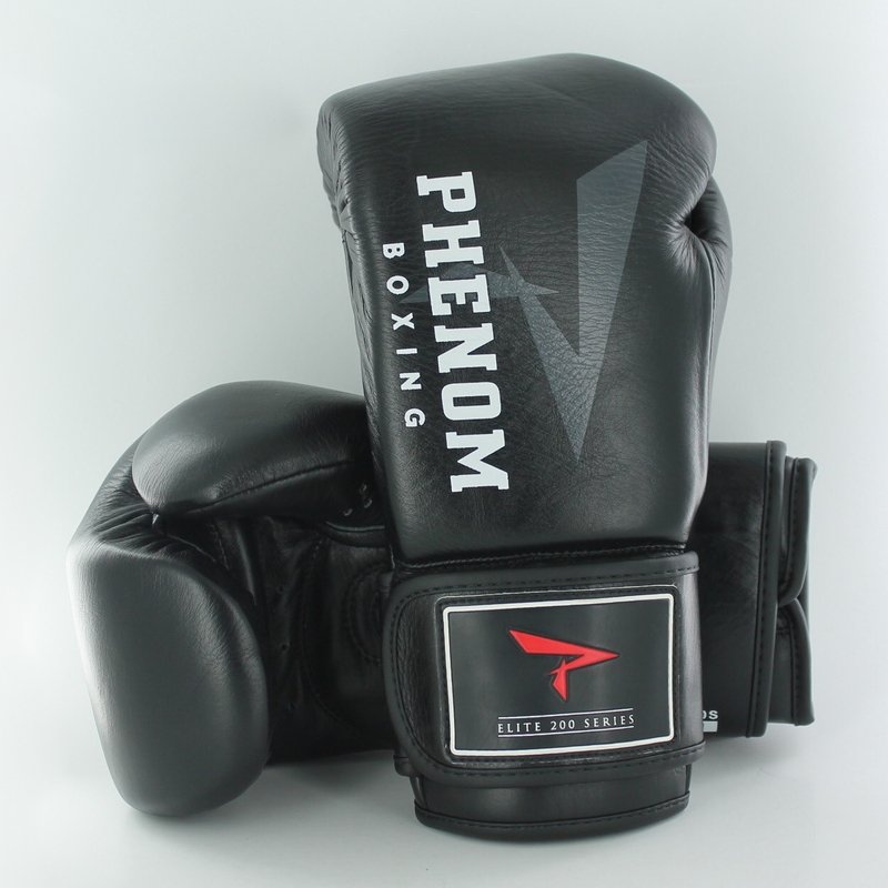 PHENOM BOXING FIGHT GLOVES ELITE XDT-200 VELCRO BLACK - MSM FIGHT SHOPPHENOM BOXING