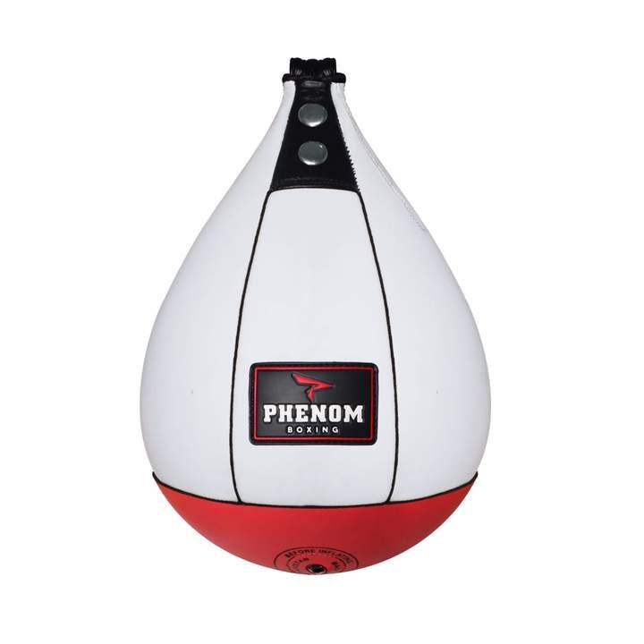 PHENOM BOXING SPEED BAG SB2 LEATHER WHITE/RED - MSM FIGHT SHOPPHENOM BOXING