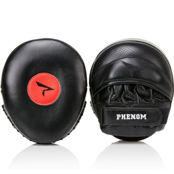 PHENOM BOXING FOCUS MITTS AP 5 AIR PADS LEATHER BLACK