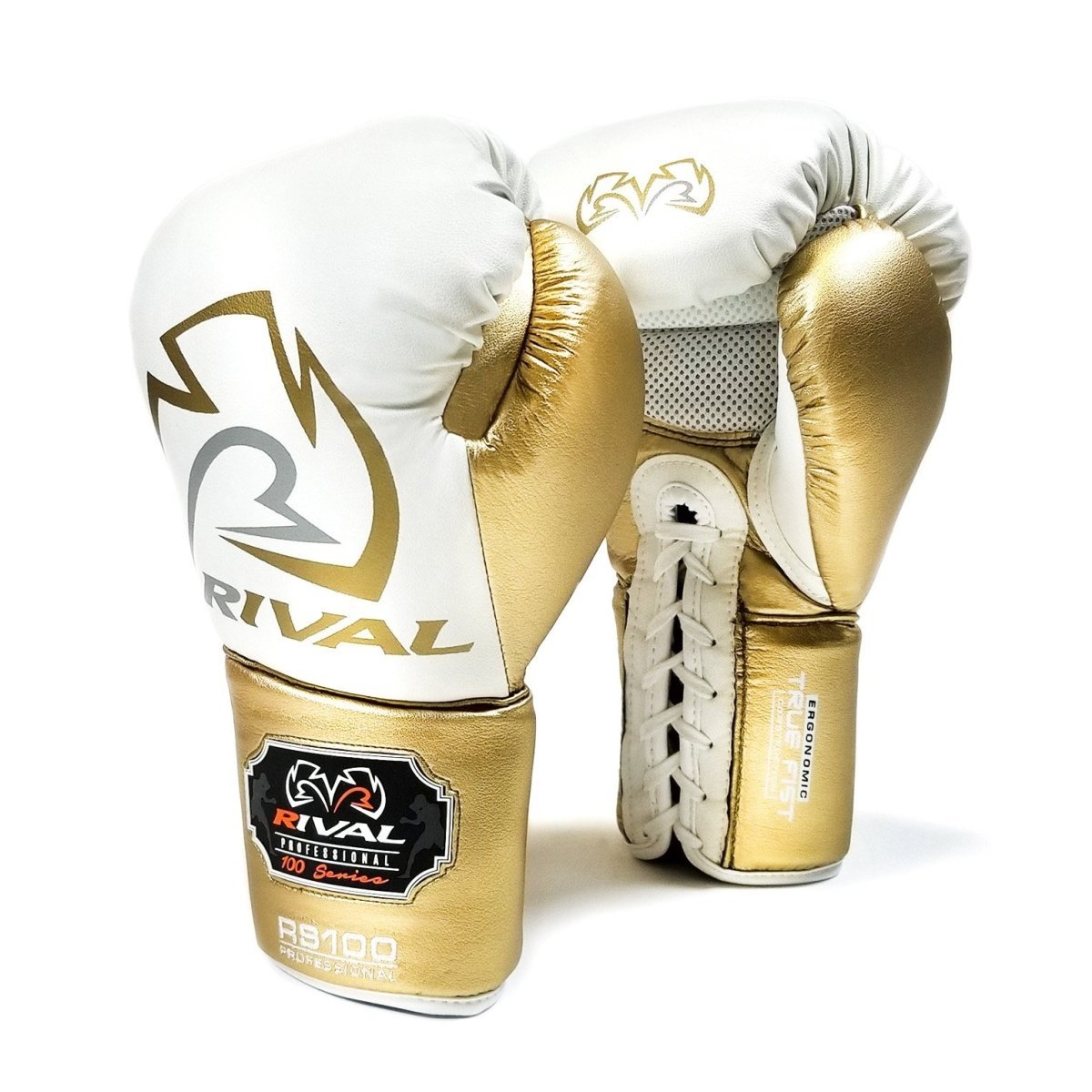 RIVAL GLOVES LACE RS100 LIMITED EDITION WHITE/GOLD - MSM FIGHT SHOPRIVAL BOXING