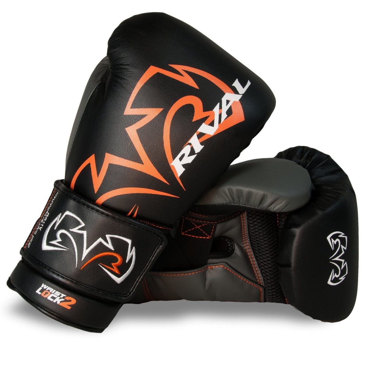 RIVAL GLOVES RS11V BOXING VELCRO BLACK/ORANGE - MSM FIGHT SHOPRIVAL BOXING