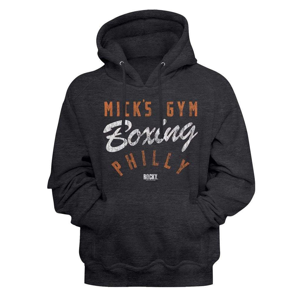 ROCKY HOODIE MICK'S GYM PHILLY HEATHER GREY/ORANGE