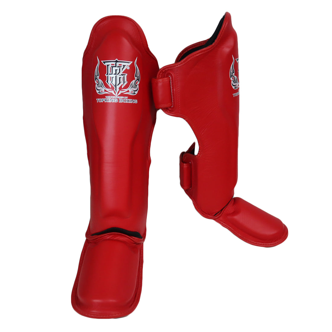 TOP KING SHINGUARDS LEATHER CLASSIC RED