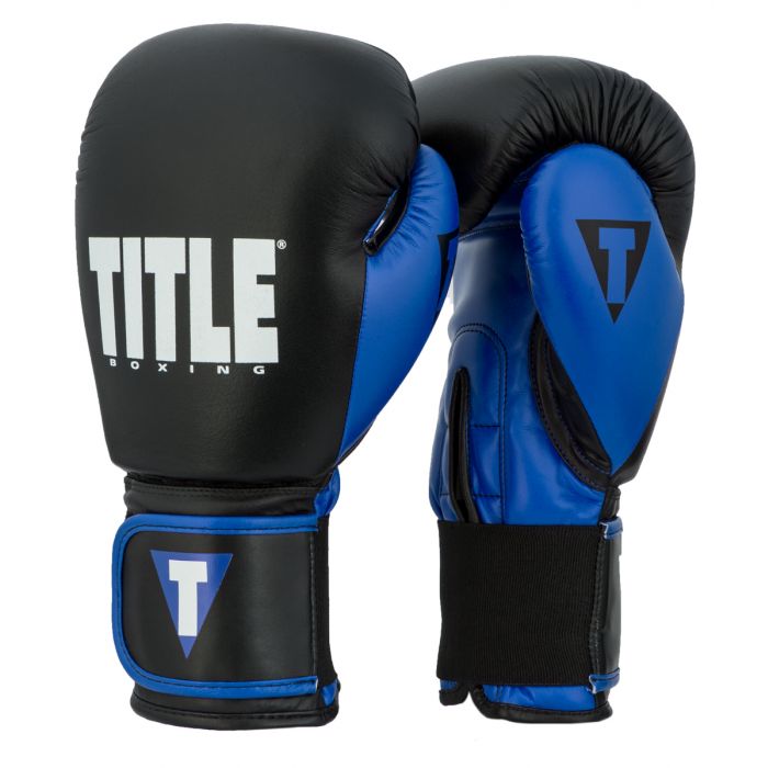 TITLE GLOVES DYNAMIC STRIKE HEAVY BLACK/BLUE - MSM FIGHT SHOP